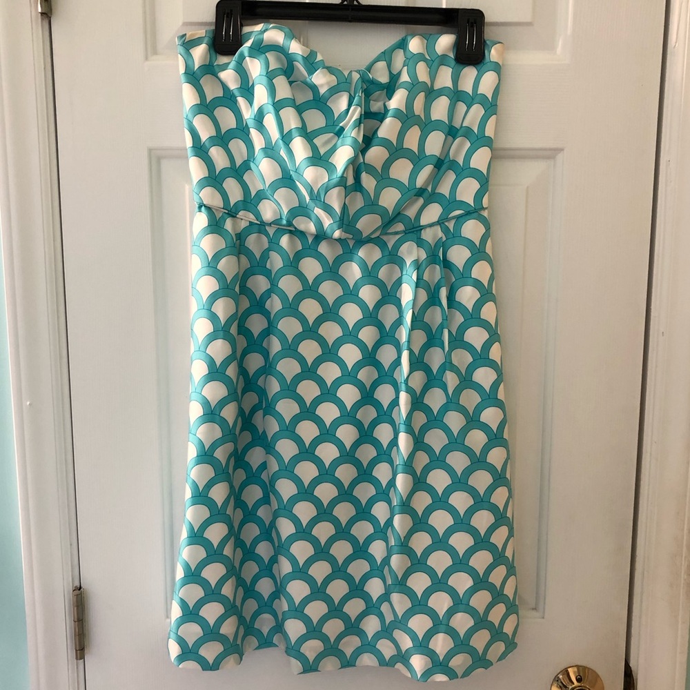 Elizabeth McKay Blue & White Dress